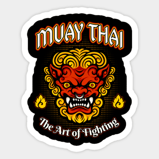 Muay Thai Martial Arts Demon Fighter MMA Sticker